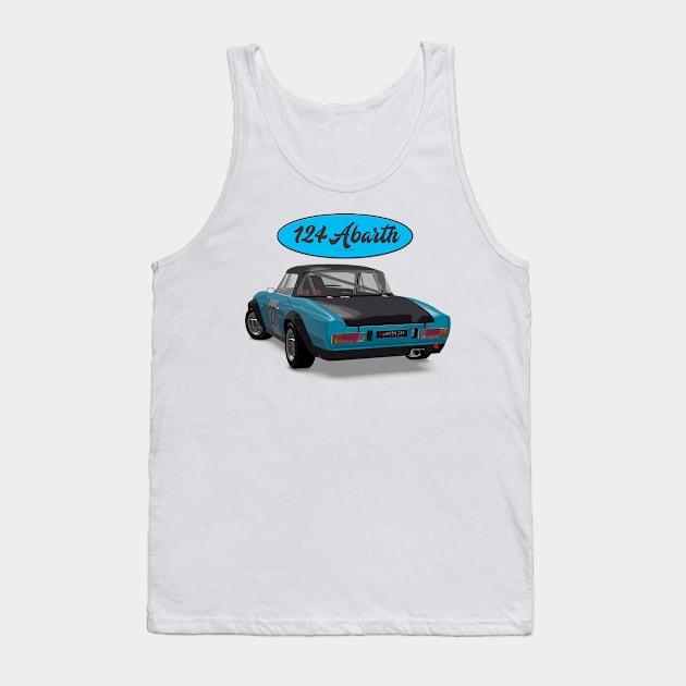 Abarth 124 27 Back Tank Top by PjesusArt